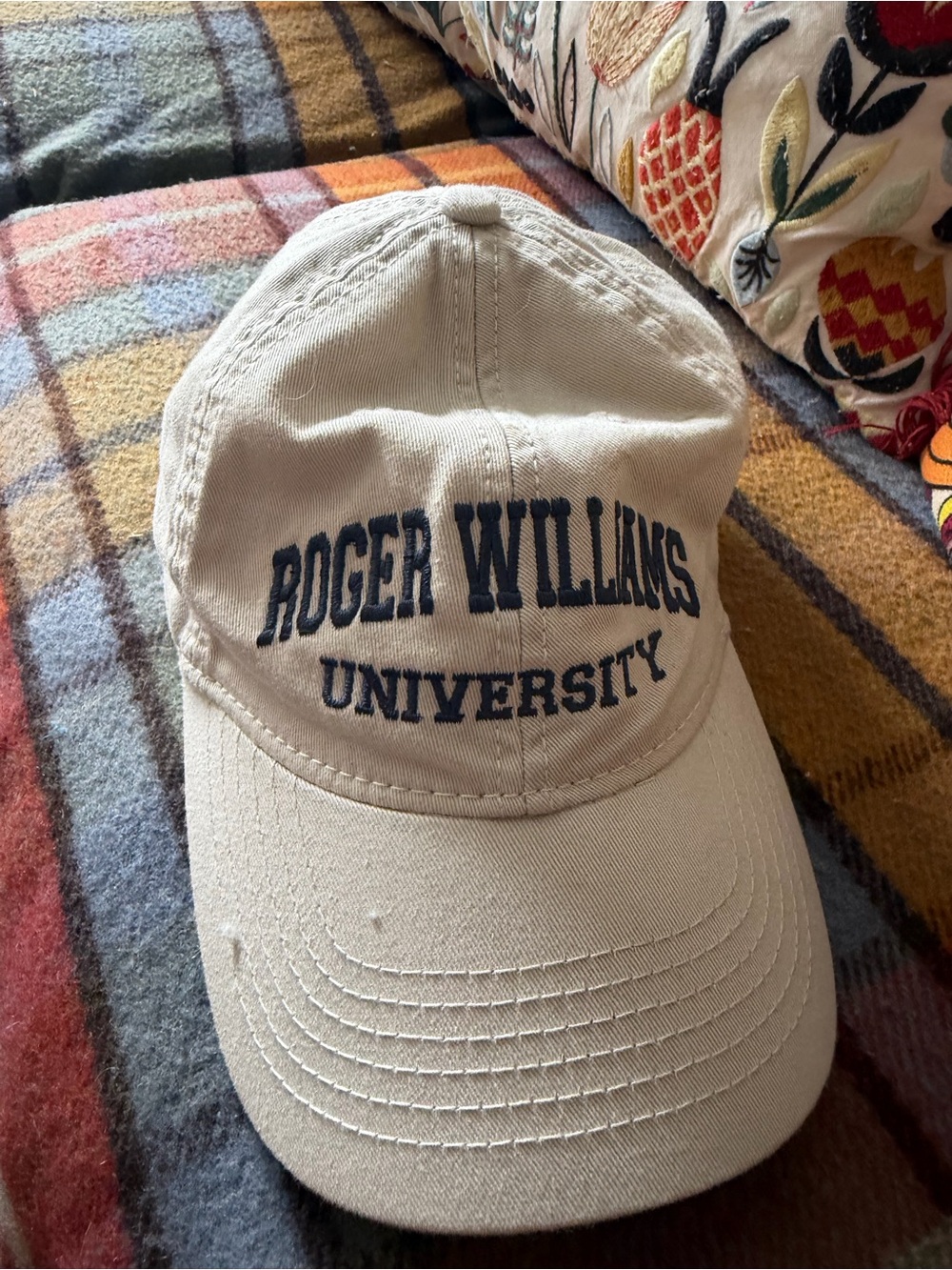 Roger Williams University Beige Baseball Cap